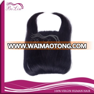 Best selling natural color and straight hair piece fringe hair bangs