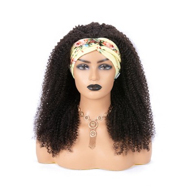 Wholesale Headband Wig Human Hair For Black Women Indian Remy Human Hair Curly Headband Wig