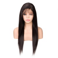 Indian Raw Human Hair Preplucked 1*5 Lace Front wig