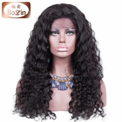 Bolin Online special 18inch Deep Wave lace front Wigs For Black Women