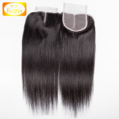 8A Grade 100% Peruvian Virgin Human Hair Bundle With Closure