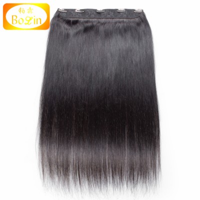 Grade 6A clip hair extension 3 piece clip in hair extensions clip in human hair extensions