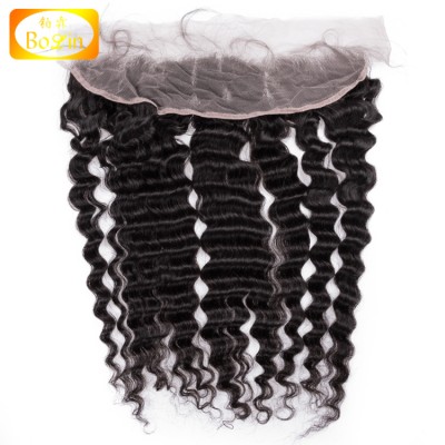 Wholesale Natural Hairline Silky Human Hair Preplucked Frontal