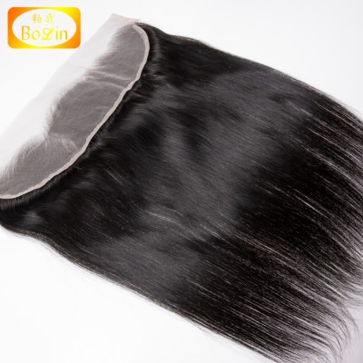 13x4 Transparent Swiss Lace Frontal With Baby Hair Cuticle Aligned Virgin Human Hair Factories free shipping