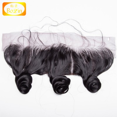 Wholesale good price virgin malaysian human hair invisible ear to ear lace frontal