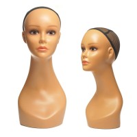 Hot Sale plastic adjustable mannequin head display for wigs,sunglasses