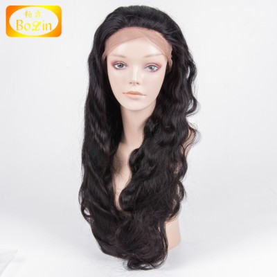 Free Shipping Body Wave Pre Plucked Swiss Lace Human Hair Full Lace Wig Bleached Knots With Baby Hair Brazilian Human Hair Wig