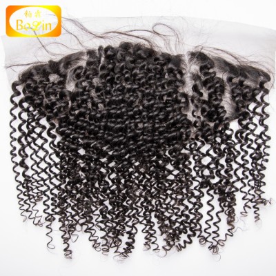 Wholesale Pre Plucked Natural Hairline Kinky Curly 13x6 Lace Frontal