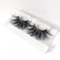 Large stocks next day shipping full strip lashes hand made 3D Mink fur 25mm eyelash