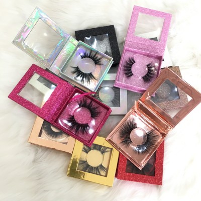 100% Mink Fur False Eyelashes Wholesale Private Label Free Sample Customize Packaging Real 3D Mink Eyelashes