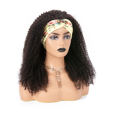 bolin high quality kinky curly wigs headband wigs for black women headband wig